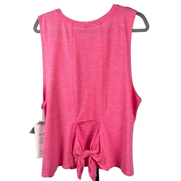 Activology Tank Top Cut Out‎ Tie Back Moisture Wicking Lightweight Pink XL Yoga - Picture 5 of 7
